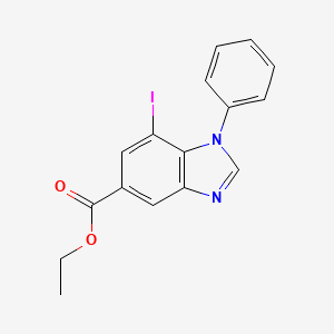 5-Ethoxycarbonyl-7-iodo-1-phenylbenzimidazole