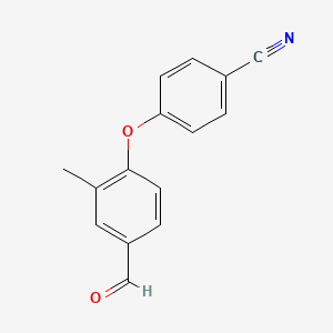 4-(4-Formyl-2-methyl-phenoxy)-benzonitrile