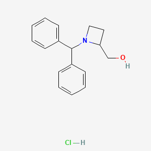 1-Benzhydrylazetidine-2-methanol hydrochloride