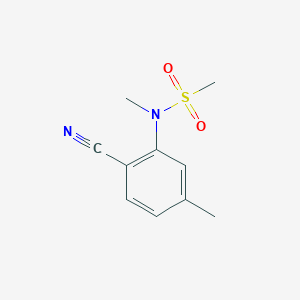N-(2-cyano-5-methyl-phenyl)-N-methyl-methanesulphonamide