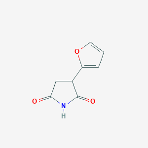 molecular formula C8H7NO3 B082966 3-(Furan-2-yl)pyrrolidine-2,5-dione CAS No. 10422-14-7