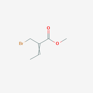 molecular formula C6H9BrO2 B8296700 Methyl 2-bromomethyl-2-butenoate 