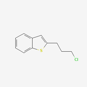 molecular formula C11H11ClS B8296775 2-(3-Chloro-propyl)-benzo[b]thiophene CAS No. 31909-07-6