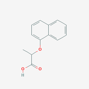 molecular formula C13H12O3 B082968 丙酸，2-(1-萘氧基)- CAS No. 13949-67-2