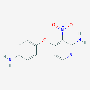 4-(4-Amino-2-methylphenoxy)-3-nitropyridin-2-amine