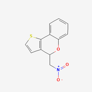 molecular formula C12H9NO3S B8297128 4-(nitromethyl)-4H-thieno[3,2-c]chromene 