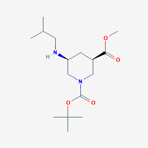 1-tert-butyl 3-methyl (3R,5S)-5-[(2-methylpropyl)amino]piperidine-1,3-dicarboxylate