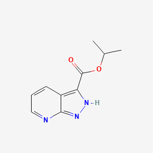 molecular formula C10H11N3O2 B8297164 isopropyl 1H-pyrazolo[3,4-b]pyridine-3-carboxylate 