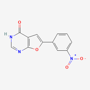 4-Hydroxy-6-(3-nitrophenyl)furo[2,3-d]pyrimidine