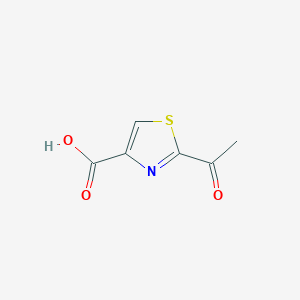 molecular formula C6H5NO3S B082975 2-Acetylthiazole-4-carboxylic acid CAS No. 13139-47-4