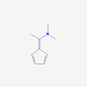 molecular formula C9H13N B082976 Ethanamine, 1-(2,4-cyclopentadien-1-ylidene)-N,N-dimethyl- CAS No. 14469-77-3