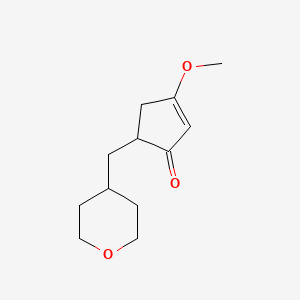 3-Methoxy-5-(tetrahydro-pyran-4-ylmethyl)-cyclopent-2-enone