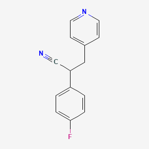 2-Cyano-2-(4-fluorophenyl)-1-(4-pyridyl)ethane