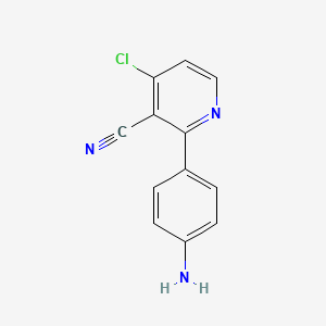 2-(4-Aminophenyl)-4-chloronicotinonitrile