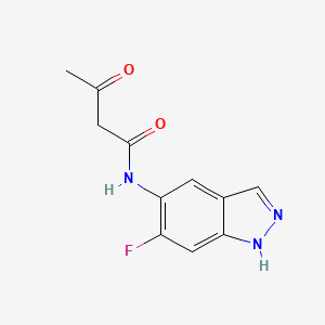 molecular formula C11H10FN3O2 B8297771 n-(6-Fluoro-1h-indazol-5-yl)-3-oxobutanamide 