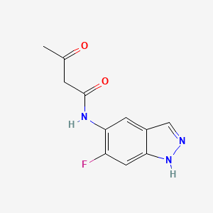 n-(6-Fluoro-1h-indazol-5-yl)-3-oxobutanamide