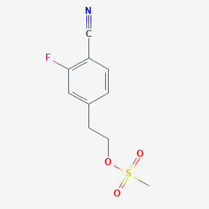 2-(4-Cyano-3-fluorophenyl)ethyl methanesulfonate