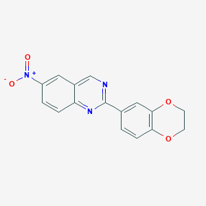 6-Nitro-2-(2,3-dihydro-1,4-benzodioxine-6-yl)-quinazoline
