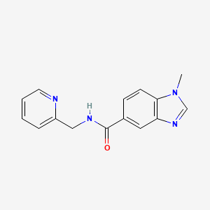 1-Methyl-5-[(2-pyridylmethyl)carbamoyl]benzimidazole