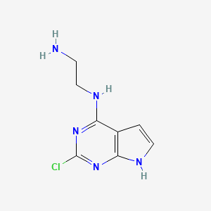 N-(2-aminoethyl)-2-chloro-7H-pyrrolo[2,3-d]pyrimidin-4-amine