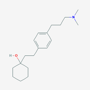 molecular formula C19H31NO B082984 Cyclohexanol, 1-(p-(3-dimethylaminopropyl)phenethyl)- CAS No. 14992-02-0