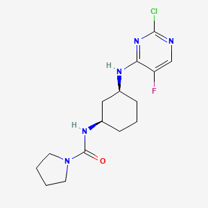 N-((1R,3S)-3-((2-Chloro-5-fluoropyrimidin-4-yl)amino)cyclohexyl)pyrrolidine-1-carboxamide