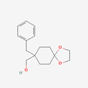 4-Benzyl-4-hydroxymethylcyclohexan-1-one ethylene ketal