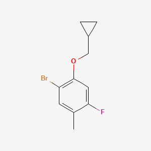 1-Bromo-2-cyclopropylmethoxy-4-fluoro-5-methyl-benzene