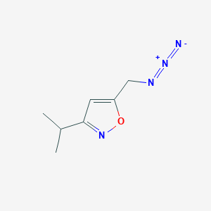 molecular formula C7H10N4O B8298649 5-(Azidomethyl)-3-isopropylisoxazole 