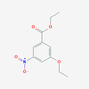 molecular formula C11H13NO5 B8298687 Ethyl 3-etoxy-5-nitrobenzoate 