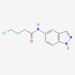 4-chloro-N-(1H-indazol-5-yl)butanamide