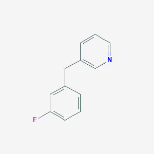 molecular formula C12H10FN B8298904 3-(3-Fluorobenzyl)pyridine CAS No. 123566-51-8