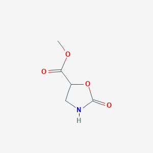 molecular formula C5H7NO4 B082990 Methyl 2-oxo-1,3-oxazolidine-5-carboxylate CAS No. 15042-69-0