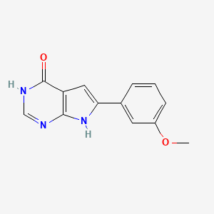 6-(3-Methoxy-phenyl)-7H-pyrrolo[2,3-d]pyrimidin-4-ol
