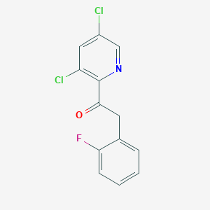 1-(3,5-Dichloropyridin-2-yl)-2-(2-fluorophenyl)ethanone