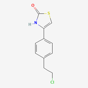 4-(4-(2-Chloroethyl)phenyl)thiazol-2-one
