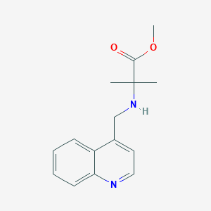 2-Methyl-2-[(quinolin-4-ylmethyl)-amino]-propionic acid methyl ester