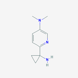 [6-(1-Amino-cyclopropyl)-pyridin-3-yl]-dimethyl-amine