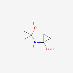molecular formula C6H11NO2 B8299498 Bis(1-hydroxycyclopropyl)-amine 
