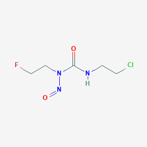molecular formula C5H9ClFN3O2 B082995 Urea, 1-(2-chloroethyl)-3-(2-fluoroethyl)-3-nitroso- CAS No. 13908-92-4
