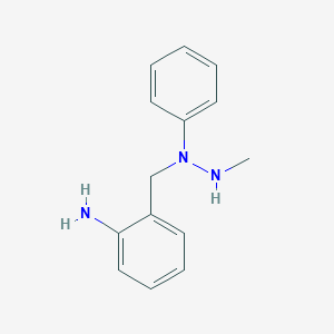 1-[(2-Aminophenyl)methyl]-2-methyl-1-phenylhydrazine
