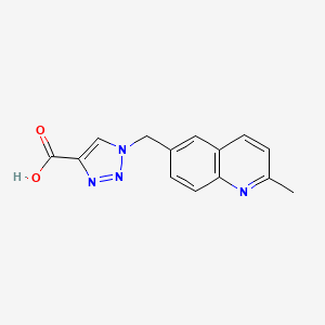 1-((2-Methylquinolin-6-yl)methyl)-1H-1,2,3-triazole-4-carboxylic acid