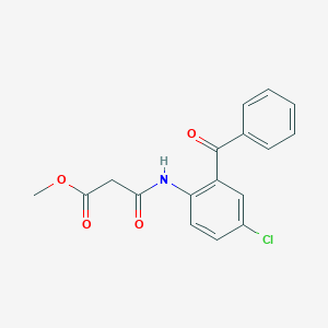 N-(2-Benzoyl-4-chloro-phenyl)-malonamic acid methyl ester