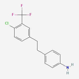 4-[4-Chloro-3-(trifluoromethyl)phenethyl]aniline