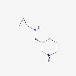 molecular formula C9H18N2 B8299599 Cyclopropyl-(r)-1-piperidin-3-ylmethyl-amine 