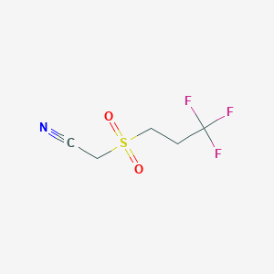 molecular formula C5H6F3NO2S B8299620 2-(3,3,3-Trifluoropropylsulfonyl)acetonitrile 
