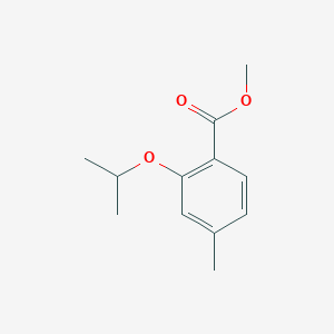 molecular formula C12H16O3 B8299648 2-Isopropoxy-4-methyl-benzoic acid methyl ester 