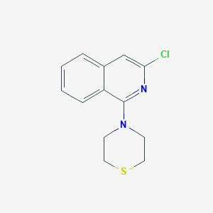 molecular formula C13H13ClN2S B8299662 1-Thiomorpholino-3-chloro-isoquinoline 