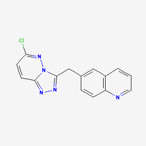 6-((6-Chloro-[1,2,4]triazolo[4,3-b]pyridazin-3-yl)methyl)quinoline