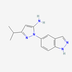2-(1H-indazol-5-yl)-5-isopropyl-2H-pyrazol-3-ylamine